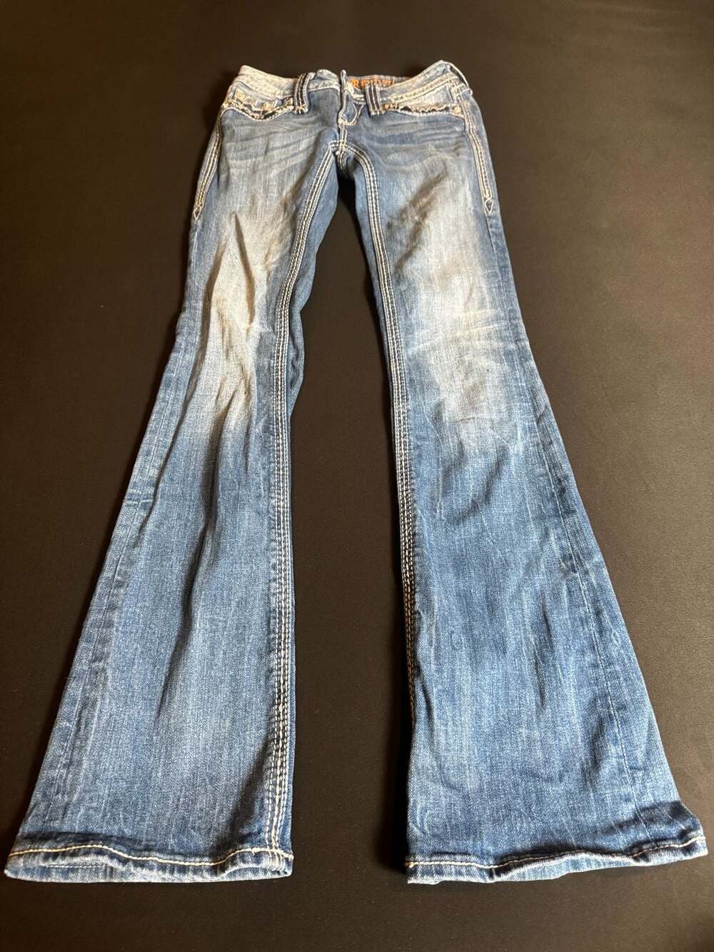 Vintage Rock Revival Abbie Bootcut Jeans Size 24 - Picture 2 of 8